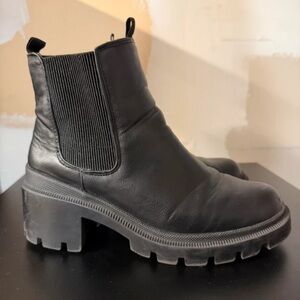 Target Black Chunky Ankle Boots